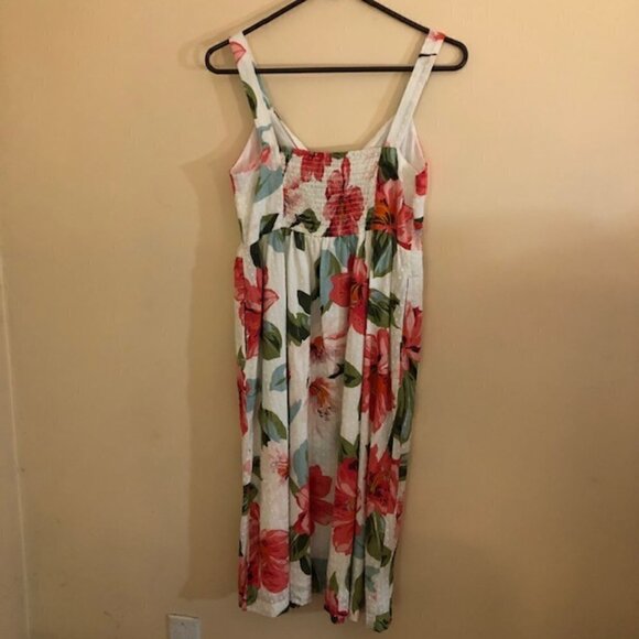 LOFT Women's Size 0 Cotton Floral Dress NWT - Picture 3 of 8
